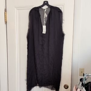 Jaga Sz 3 Nwt Black Sheer Top